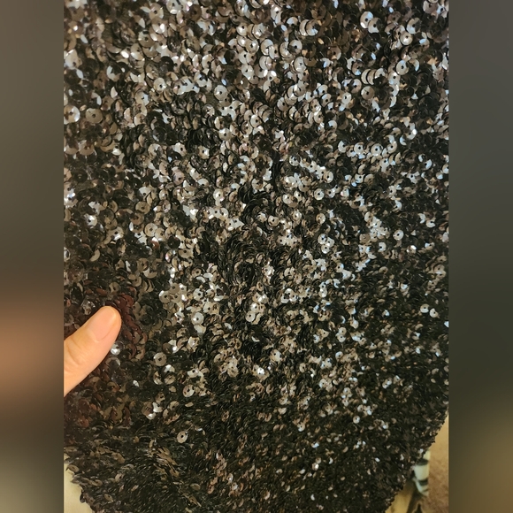 Black sequin mini dress - Picture 3 of 4